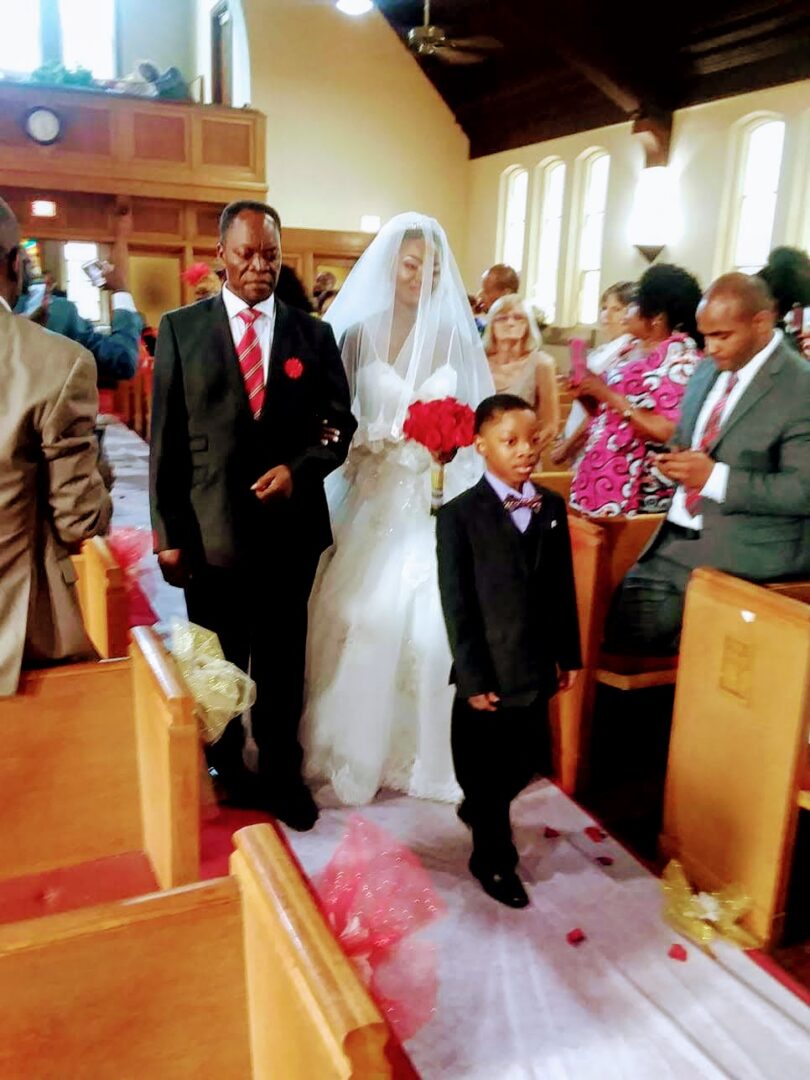 The Bride Walking With His Father