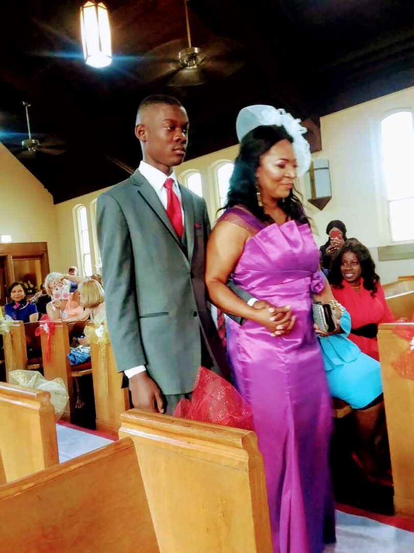 A Man and a Woman Wearing Formal Attire