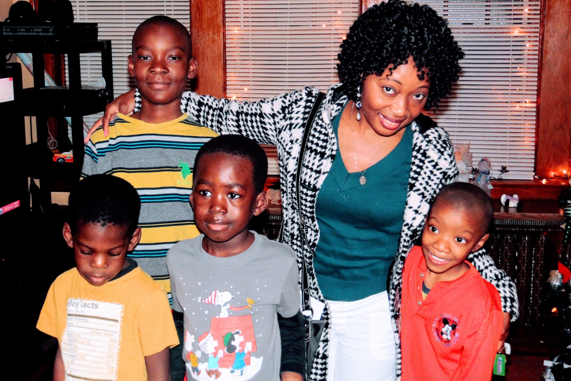 A Woman With Her Four Children