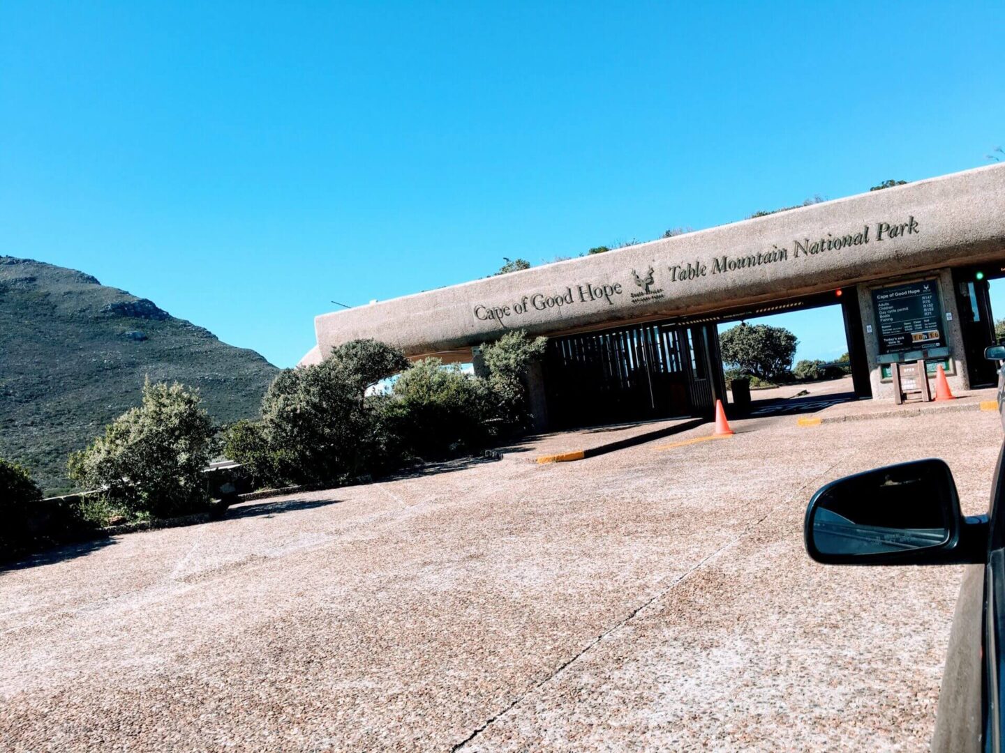 Entrance of the Table Mountain National Park