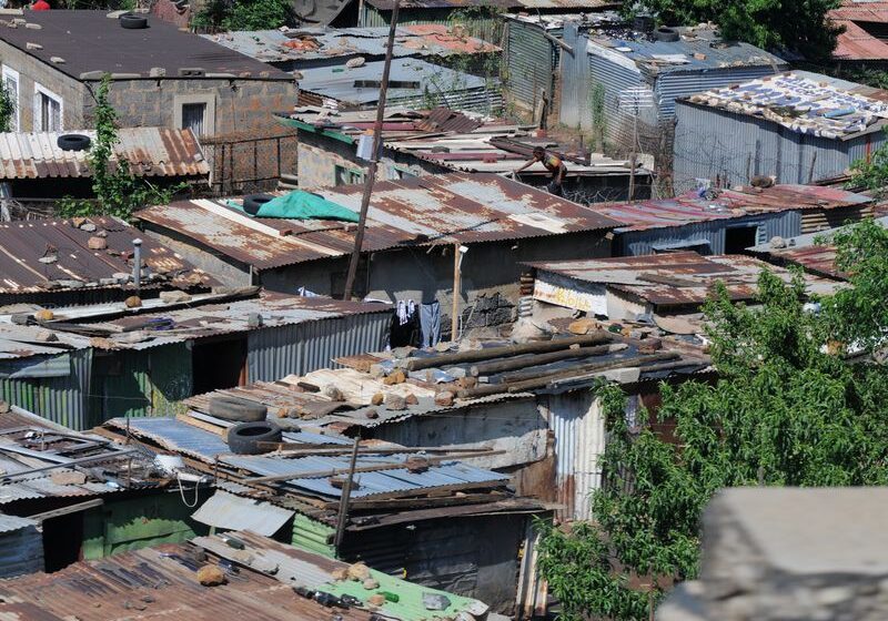 A picture of all the slum are houses
